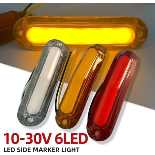1/2Pcs LED Side Marker Light For Car Trailer Truck Lamp Running Light Turn Signal Lamp Indicator Lamp 10-30V Car Accessories