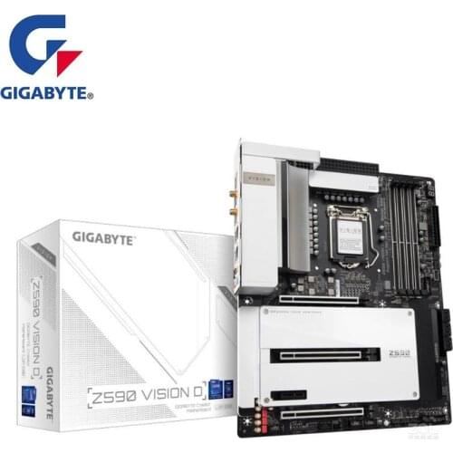 NEW For Gigabyte GA Z590 VISION D Motherboard LGA 1200 Z590 Desktop Mainboard Support i3 i5 i7 10400F 10400 10100F 10700K