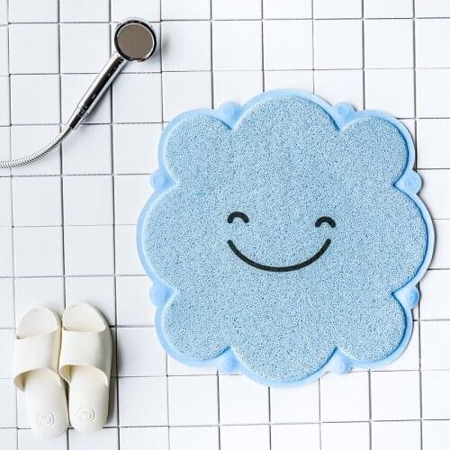 Cute Cartoon 60*60cm Bath Mat Bathroom Carpet Water Absorption Rug PVC Bathroom Mat kitchen Door Floor tapis salle de bain