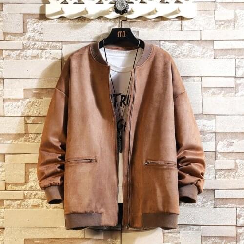 Men Leather Jacket And Coats 2021 Fashion Casual Harajuku Streetwear Outwear