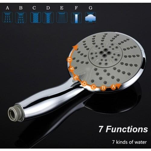 Shower Head Rain Shower Head Hand Shower Multifunction Adjustable High Pressure Shower Head Water Saving Spa Shower Head