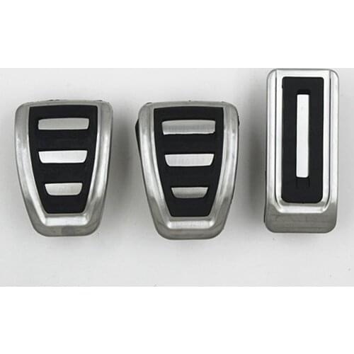 Stainless steel Fuel Brake Footrest Pedal AT/MT for vw Transporter Multivan T5 T6 Caravelle T6