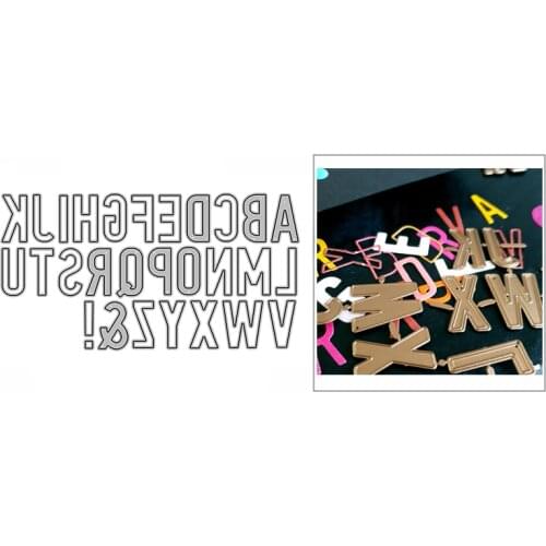 New Uppercase Letter Symbol Craft Embossing Mold 2021 Metal Cutting Dies for DIY Decor Scrapbooking Album Card Making No Stamps