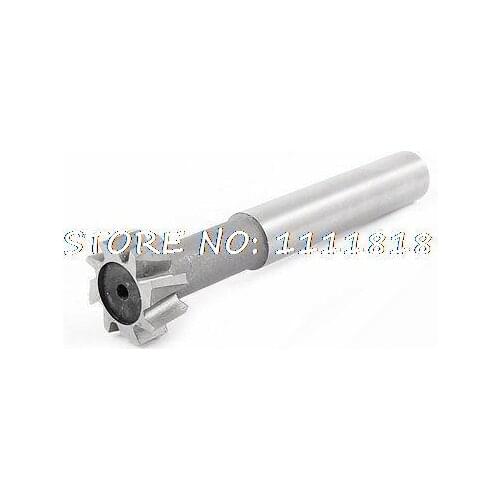 Hand Tool 8mm Straight Shank 6 Flutes HSS High Speed Steel T Slot End Mill