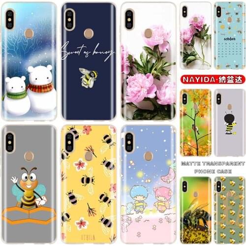 Soft Silicone Case For Xiaomi Redmi 9A 8A 7A Note 10 9 8 7 6 5 Pro Max 10s 9s 9T 8T Cover Little bee