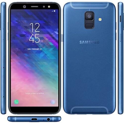 Samsung Galaxy A6 (2018) A600F/DS 5.6” Cell Phone 3GB 32GB Refurbished-99% Mobile Phone 13 MP Dual SIM Smartphone