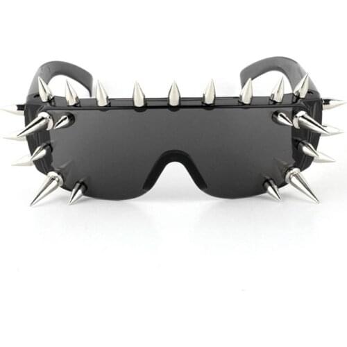 17 21 25 Pieces Rivet Sunglasses Women Luxury Brand Designer Steampunk Goggles Gothic Hip Hop Punk Party Men Eyewear Your Style