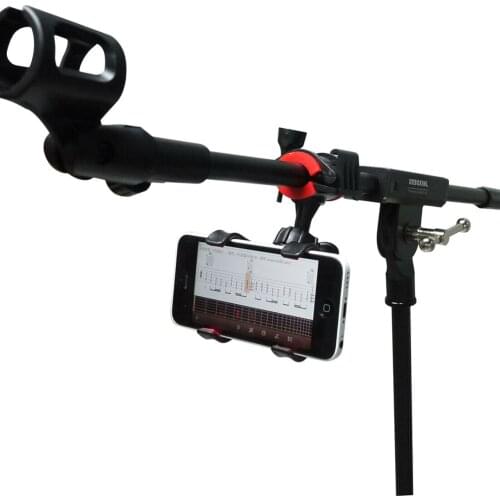 Universal Microphone Mic Stand Bicycle Motor Bike Phone Holder For IPhone Samsung Smart Phones Look The Musical Sheet