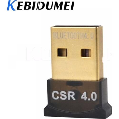 Kebidumei USB Bluetooth Adapter V 4.0 Dual Mode Wireless Bluetooth Dongle CSR 4.0 USB 2.0 3.0 For Laptop Mobile phone Printer