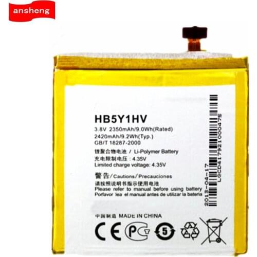 High Quality 2350mAh HB5Y1HV / HB5Y1V battery for Huawei Ascend P2 Cellphone