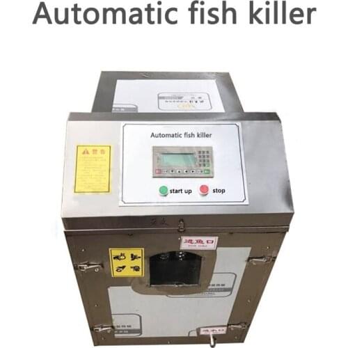 XZ-028 Commercial fish killing machine Automatic fish killer machine for remove scales,visceral and open belly one machine 220v