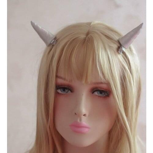 A Pair Silvery Unicorn Hairpins Cosplay Costume Halloween Party Hair Clips Headwear Barrettes Hair Accessories For Women Kids