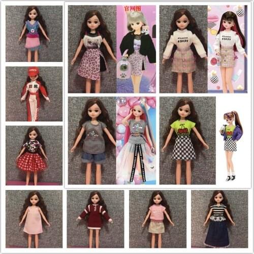 1/6 clothes For Dolls For Licca doll Momoko Doll Blyth doll clothes Jumpsuit dress suit For Girls Dolls