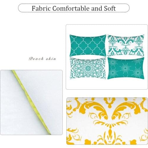 1PC Throw Rectangular Lumbar Cushion Cover Protector Geometric Pillowcase Pillow Case Sofa 30x50cm