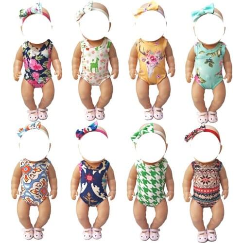 18" Baby Doll clothes Christmas Halloween Clothes for Doll RomperS Doll Toys clothes children gift