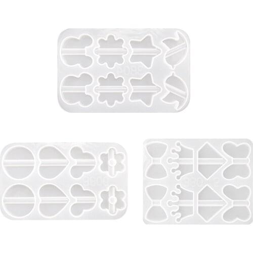 3pcs/set Creative DIY Milk Tea Straw Silicone Mold Multifunctional Handicraft Mold Fashion Crystal Epoxy Mold Cup Straw Mold