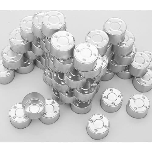 50 Round Tea Light Cups Aluminum Candle Holder Tin Jars DIY Candles Making Container Wedding Decoration Tealight Wax Pans Crafts