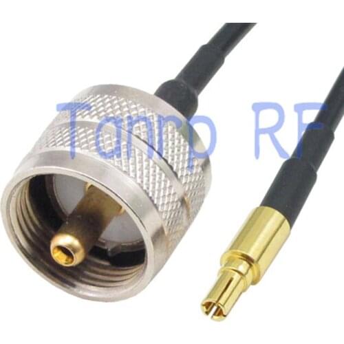6in CRC9 male plug to UHF male plug RF connector adapter 15CM Pigtail coaxial jumper cable RG174 extension