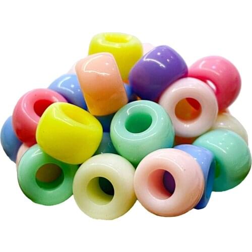 New Arrival Pastel Colors Acrylic Bucket beads 6*8mm 6*9mm Plastic Jewelry Bracelet Necklace Earring Spacer Beading DIY Material