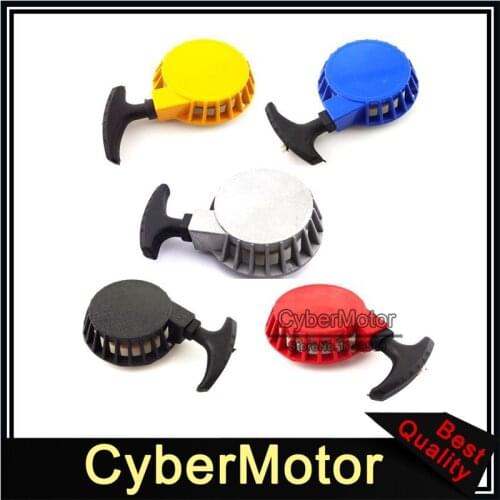 Aluminum Pull Start Recoil Starter For 2 Stroke 47cc 49cc Engine Pocket Bike Mini Moto Dirt Kids ATV Quad 4 Wheeler