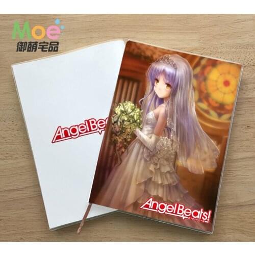 Anime Angel Beats Figure Student Writing Paper Notebook Delicate Eye Protection Notepad Diary Memo Gift