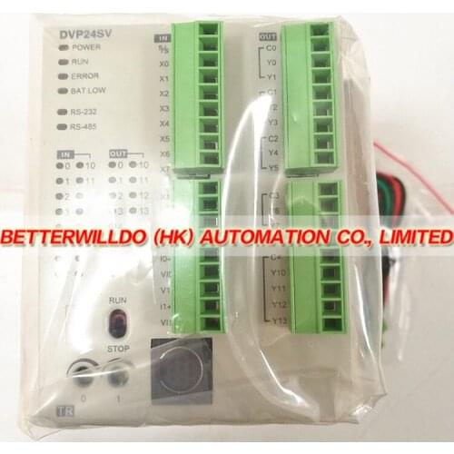 DVP24SV11T2 NEW IN BOX PLC 24VDC 10(2AI) 12DO Transistor Functional 1 Year Warranty