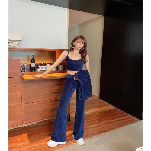 Juicy Lovers Brand 3 PCS Set Women Sporting Suits Solid Slim Pleuche Spring Autumn Casual Tracksuits Fashion Slim Sportswear