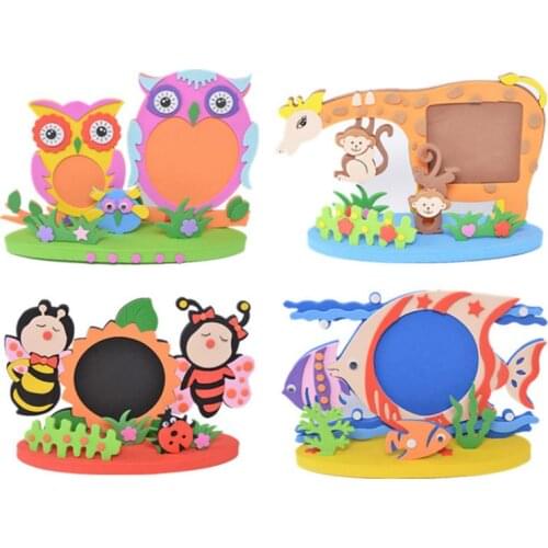 Handmade Photo Frame Diy Material Pack Kindergarten to Make EVA Sticker Childrens christmas kids craft and arts puzzle toys