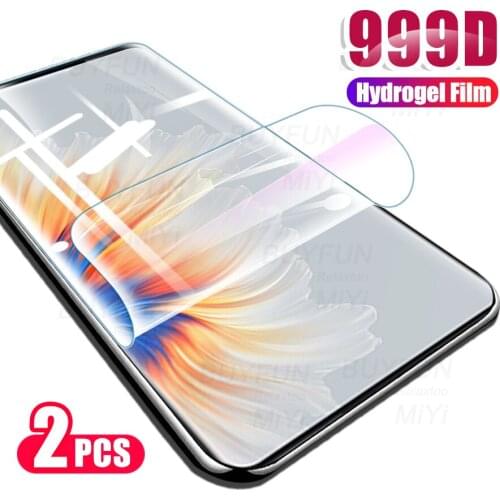 2PCS 999D Hydrogel Film For Xiaomi Mi Mix4 Mix 4 5G 2021 Protective Film On Xiomi Xiaomy Xiaome My 4Mix 6.7inch Not Glass Mix-4