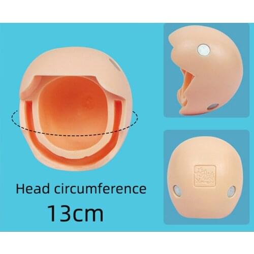 Ob11 Head YMY Head Bald Head Can Be Installed with Gsc Clay Man Replacement Face Open Eyelid Head 1/12bjd Doll Accessories ear