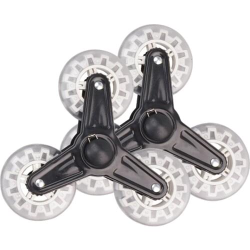 517A Shopping Cart Trolley Casters Pu Wear-resistant Wheel Luggage Suitcase Roller