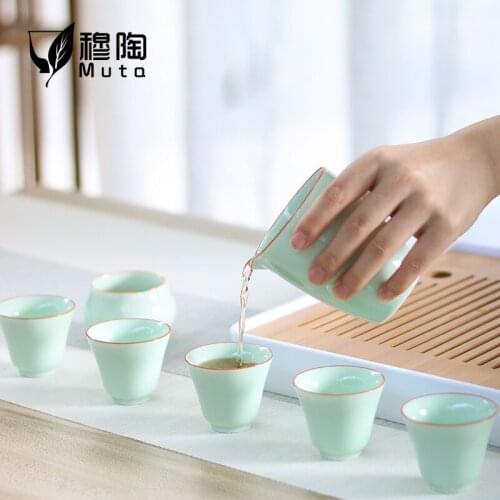 Chinese Tenmoku Glazed Tea Cup Ceramic Teacup Big Size Tasting Tea Cup Drinking Beer Coffee Wine Whisky MuCuisine Drinkware