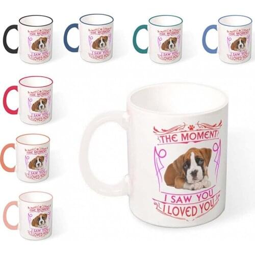 Ceramic Mug Funny Dog Prints Mug Lovely Coffee Cup Tea Cup Breakfast Milk Cup Exclusive Mugs Customized Design Name LOGO Gifts