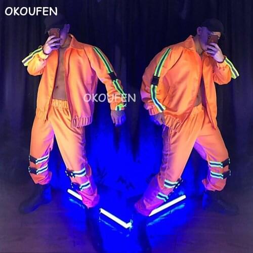 Bar nightclub ds costumes stage show party performance clothes New fluorescent theme party sexy tooling costumes