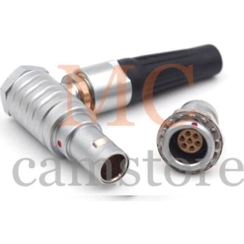MCCAMSTORE FHG.0B.307.CLAD52, Instrumentation cable connector, 0B 7 pins aviation power cable connector circuit power connector