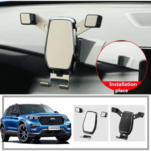 Mobile Phone Holder For Ford Explorer 2017 2018 2019 2020 Air Vent Mount Bracket Cell Phone Holder Clip Stand For Ford Explorer