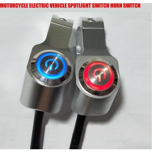 Motorcycle Handlebar Modified Multifunctional with Lamp Self-Locking Self-resetting Start Horn Overtaking Waterproof Spotlight S