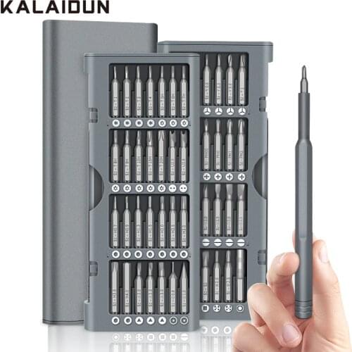 KALAIDUN 57 In 1 Precision Screwdriver Set Magnetic Screw Driver Torx Phillips Bits Handle Mobile Phone Computer Repair Tools