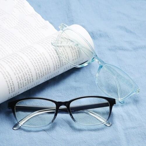 New Anti-blue Light Computer Optical Eyeglasses Women Vintage Square Plastic Glasses Classic Myopia Prescription Eye Glasses