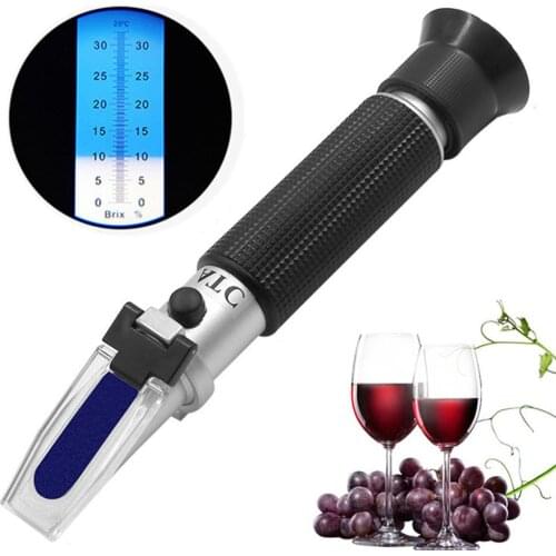 Portable 0-32 Brix Refractometer Hand-held Soymilk Concentration Meter HY160