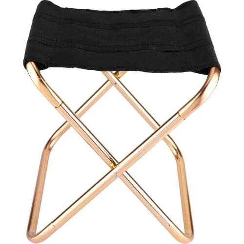 Portable Lightweight Outdoor Compact Portable Aluminium Alloy Folding Fishing Stool Collapsible Camping Seats Hiking Stool