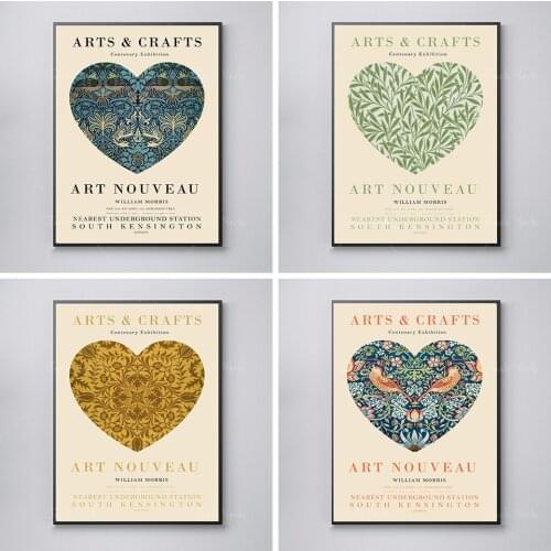 William Morris Exhibition poster, Victoria and Albert Museum Vintage William Morris Print in the UK, Gift Poster,Botanical Print