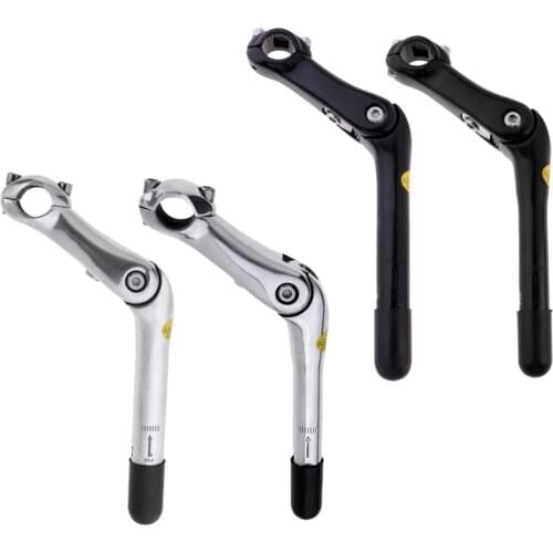 Adjustable 0-90 Degree 110mm Mountain Road Bike 25.4mm Handlebar Stem Riser Bicycle Front Fork Stem Extender Cycling Accessories