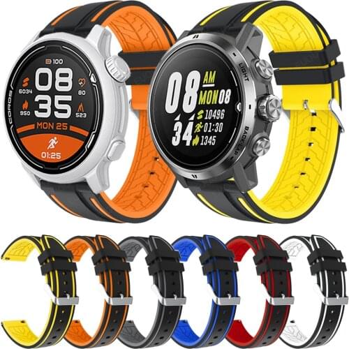 Quick release Rubber Strap For COROS APEX Pro/ PACE 2 Watchbands For COROS APEX 46mm 42mm Silicone Band Replacement Wristband