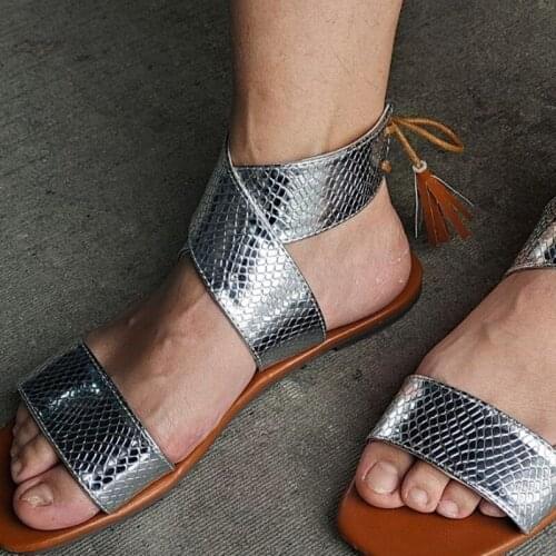 Womens Sandals 2021 Tassel Leopard Summer Shoes For Women Female Casual Flat Ladies Fashion New Comfort Footwear Plus Size