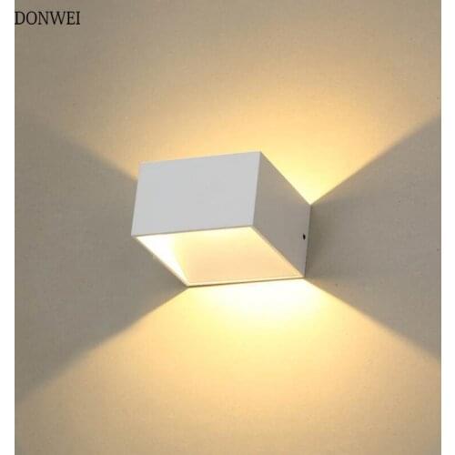 Modern 7W Led Wall Lamp Indoor Stair Light Fixture Bedside Loft Living Room Up Down Home Hallway Wall lighting AC85-265V