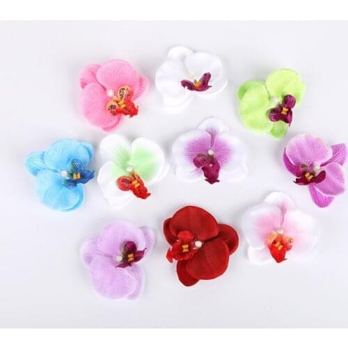 10 Pieces Phalaenopsis orchid wedding bridal accessories clearance christmas decorations for home accessories artificial flowers