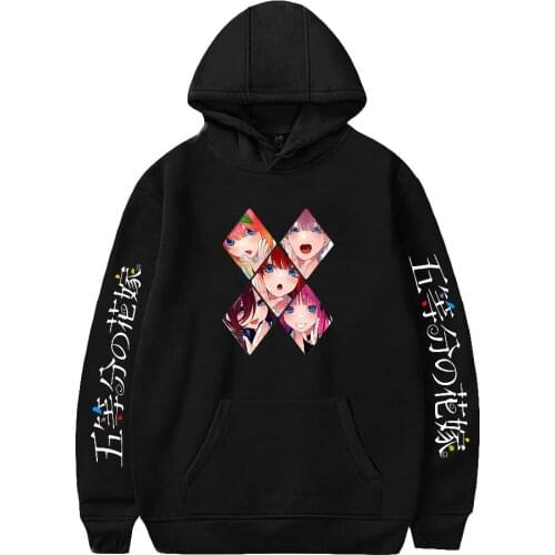 Anime Comic The Quintessential Quintuplets Hoodies Men Sweatshirts Women Hip Hop Hooded Boys Girls Pullover Y2K Fashion Clothes