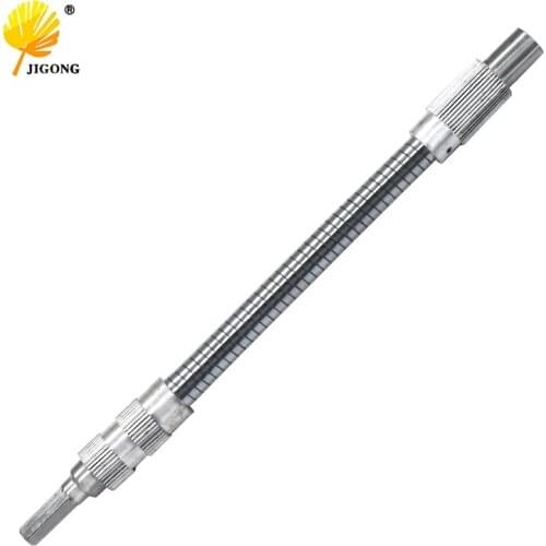 JIGONG 1/4"6.35mm 215mm Hex Flexible Hose Screwdriver Extension Bit Holder Flex Screwdriver Extension Adapter DIY Hand Tools