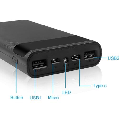 Kebidumei Dual USB 5V 6*18650 Power Bank Battery Box Mobile Phone Charger DIY Shell Case For iphone6 Plus S6 xiaomi Hot Sale